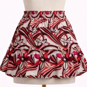 Anthropologie HTF Floral Mini Skirt NWT